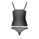 Комплект білизни MELISSA SET black XXL/XXXL - Passion: ліф-сорочка зі шнурівкою і трусики EL15906 фото 6