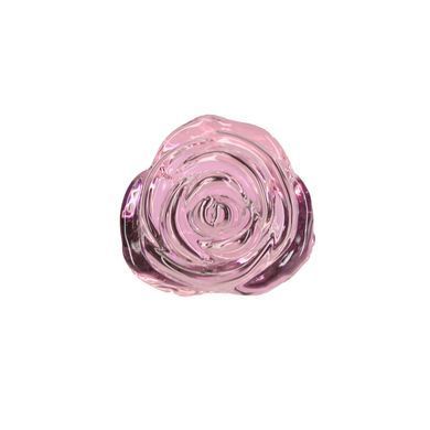 Скляна анальна пробка Pillow Talk Rosy Luxurious Glass Anal Plug, ⌀3,3 см, віброкуля в подарунок SO6834 фото