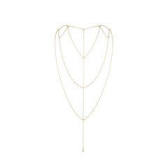 Ланцюжок для спини Bijoux Indiscrets Magnifique Back and Cleavage Chain - Gold, прикраса для тіла SO2657 фото