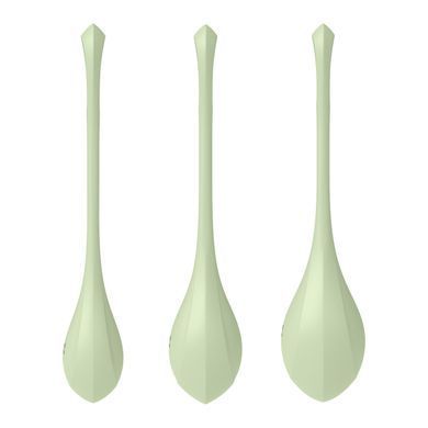 Набір йоні намистин Satisfyer Yoni Power 2 Light Green, диаметр 2-2,5-3см, вес 22-44-73гр SO5549 фото