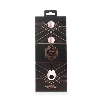 Металеві вагінальні кульки Rosy Gold &mdash; Nouveau Kegel Balls, вага 376 г, діаметр 2,8 см SO4594 фото