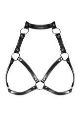 Портупея на груди Obsessive A740 harness black O/S, штучна шкіра SO7853 фото