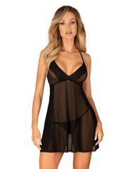 Пеньюар та трусики Obsessive Latinesa babydoll & thong XS/S SO9777 фото