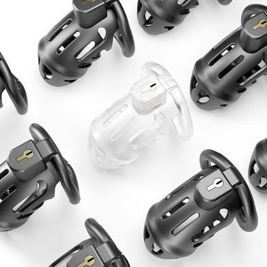 Клітка для пеніса LOCKINK SEVANDA Plastic Penis Chastity Cage - Black SX0872 фото