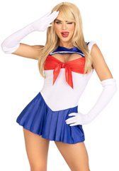 Еротичний костюм Сейлор Мун Leg Avenue Sexy Sailor S, сукня, рукавички, бант SO9196 фото