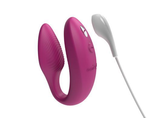 Смарт-вібратор для пар We-Vibe Sync 2 Rose, 10 віброрежимів, пульт ДК SO8761 фото