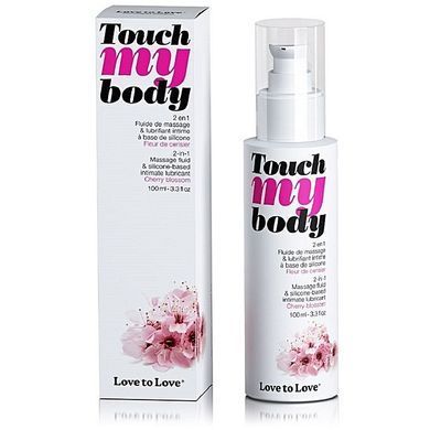 Масажний гель і змазка 2в1 Love To Love TOUCH MY BODY Cherry Blossom (100 мл) зволожувальний SO2345 фото