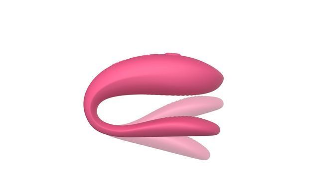 Смарт-вібратор для пар We-Vibe Sync Lite Pink, 10 віброрежимів, можна поєднувати з проникним сексом SO8766 фото