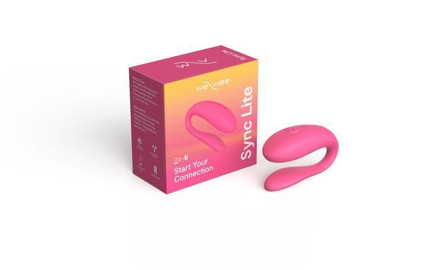 Смарт-вібратор для пар We-Vibe Sync Lite Pink, 10 віброрежимів, можна поєднувати з проникним сексом SO8766 фото