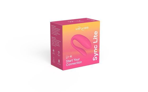 Смарт-вібратор для пар We-Vibe Sync Lite Pink, 10 віброрежимів, можна поєднувати з проникним сексом SO8766 фото