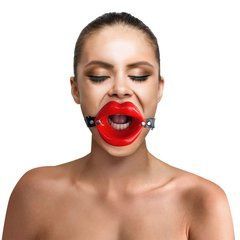 Кляп-розширювач у формі губ Art of Sex &ndash; Gag Lips, натуральна шкіра SO5148 фото