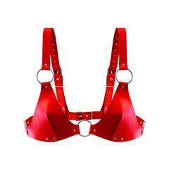 Ліф з натуральної шкіри Feral Feelings - Bikini Top Red SO9422 фото