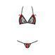 Комплект білизни MELISSA BIKINI black XXL/XXXL - Passion: ліф зі шнурівкою і трусики стрінги EL15903 фото 5