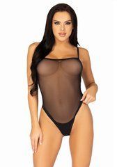Еротичне боді Leg Avenue Cami bodysuit with thong Black M/L, на бретелях SO9167 фото