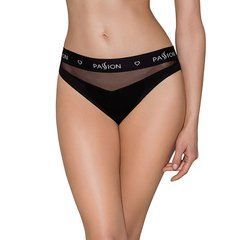 Трусики з прозорою вставкою Passion PS006 PANTIES black, size L SO4231 фото